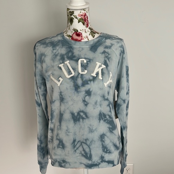 NWT Lucky Brand Tie Dye Sweatshirt - Picture 1 of 8